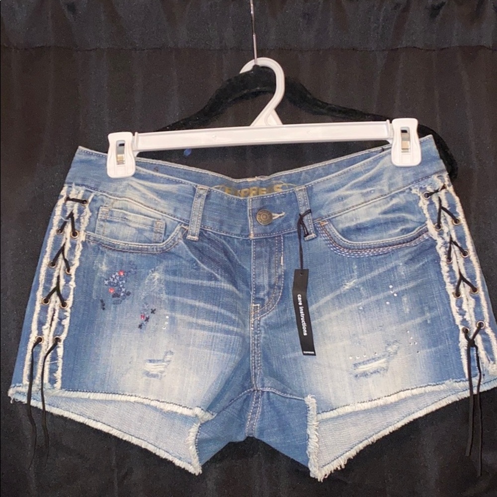 Express jean shorts